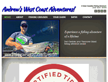 Tablet Screenshot of andrewswestcoastadventures.com